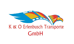 företagslogotyp K&O Erlenbusch Transporte GmbH